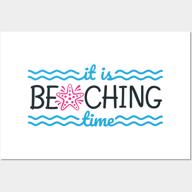 It is beaching time Wall Art by oceanys